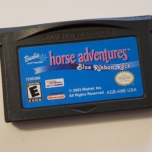 Nintendo Gameboy Advance Barbie Horse Adventures Blue Ribbon Race Video Game E